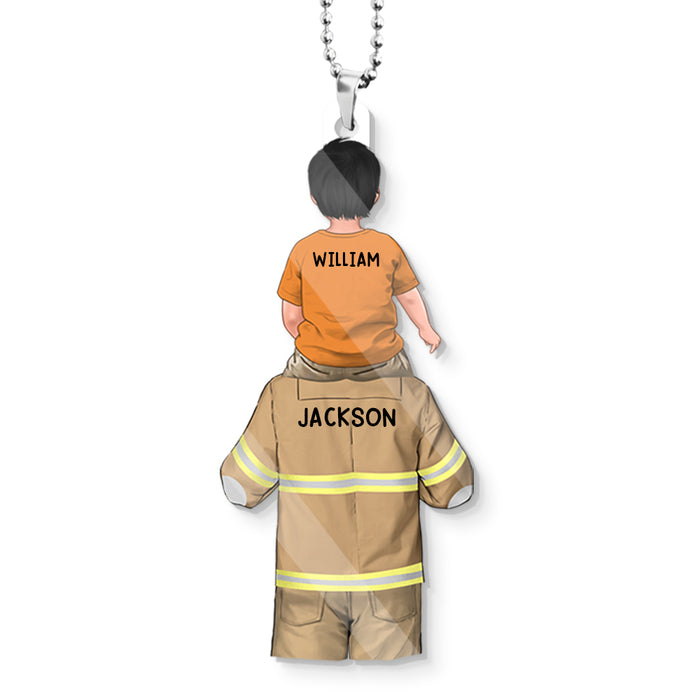 Personalized Gift For Dad Job Acrylic Car Ornament 33137 1