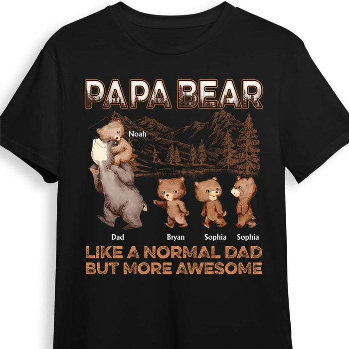 Personalized Gift For Dad Grandpa  Papa Bear Awesome Shirt - Hoodie - Sweatshirt 33144 1