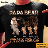 Personalized Gift For Dad Grandpa  Papa Bear Awesome Shirt - Hoodie - Sweatshirt 33144 thumb 1