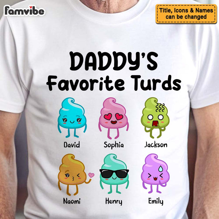 Personalized Gift For Grandpa Dad Little Turd Shirt - Hoodie - Sweatshirt 33145 1