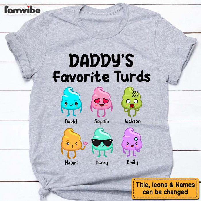 Personalized Gift For Grandpa Dad Little Turd Shirt - Hoodie - Sweatshirt 33145 1