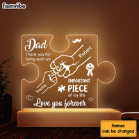 Personalized For Dad Thank You For Being Such An Important Piece Of My Life Plaque LED Lamp Night Light 33146 thumb 1
