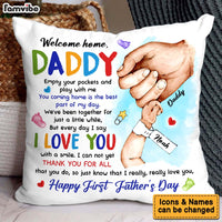Personalized Happy First Father's Day From Baby Pillow 33151 thumb 1