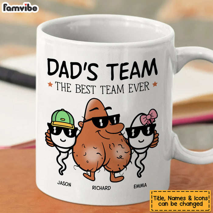 Personalized Dad's Team Mug 33153 1
