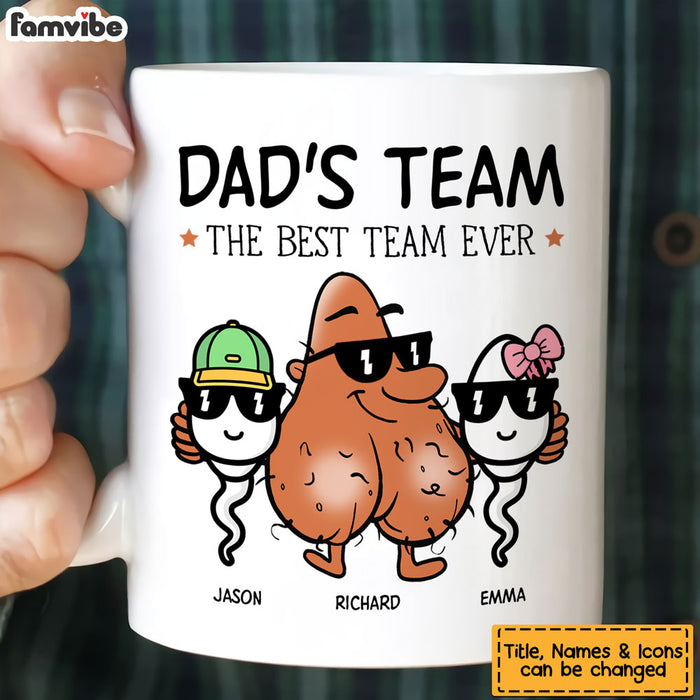 Personalized Dad's Team Mug 33153 1