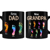 Personalized Gift For Grandpa Dad First Now Footprints Mug 33154 1