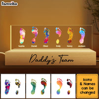 Personalized Gift For Dad Footprints Acrylic Name Night Light 33158 thumb 1