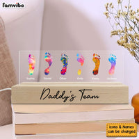 Personalized Gift For Dad Footprints Acrylic Name Night Light 33158 thumb 1