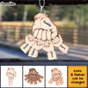 Personalized Gift For Dad Fist Bump Acrylic Car Ornament 33163 1