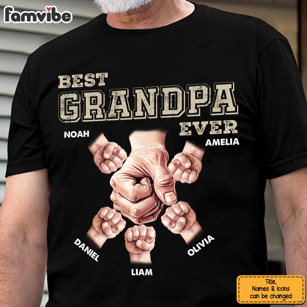Personalized Gift For Grandpa Shirt Hoodie Sweatshirt 33164 Primary Mockup
