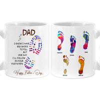 Personalized Gift For Dad Footprints Mug 33166 thumb 1