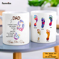 Personalized Gift For Dad Footprints Mug 33166 thumb 1