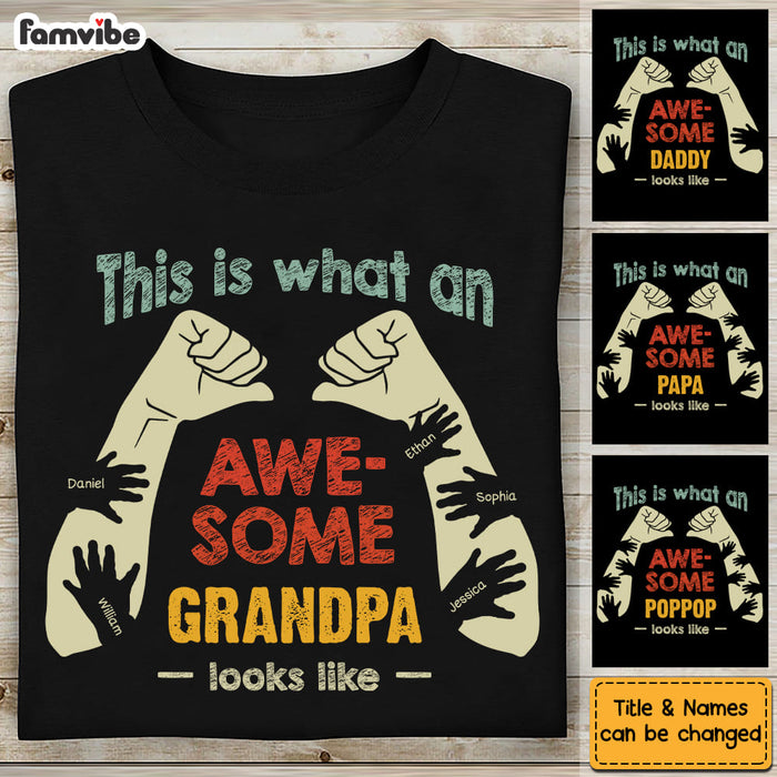 Personalized Gift For Grandpa Awesome Looks Like Shirt - Hoodie - Sweatshirt 33168 1