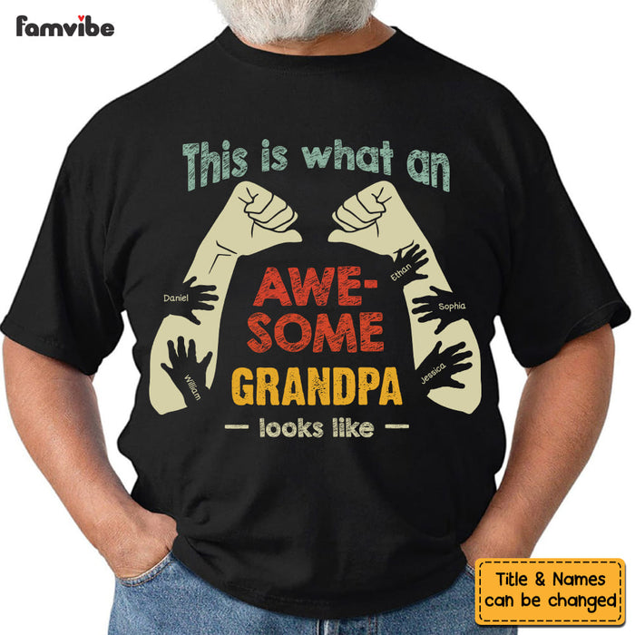 Personalized Gift For Grandpa Awesome Looks Like Shirt - Hoodie - Sweatshirt 33168 1