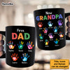 Personalized Gift For Grandpa First Dad Now Papa Handprints Mug 33171 1
