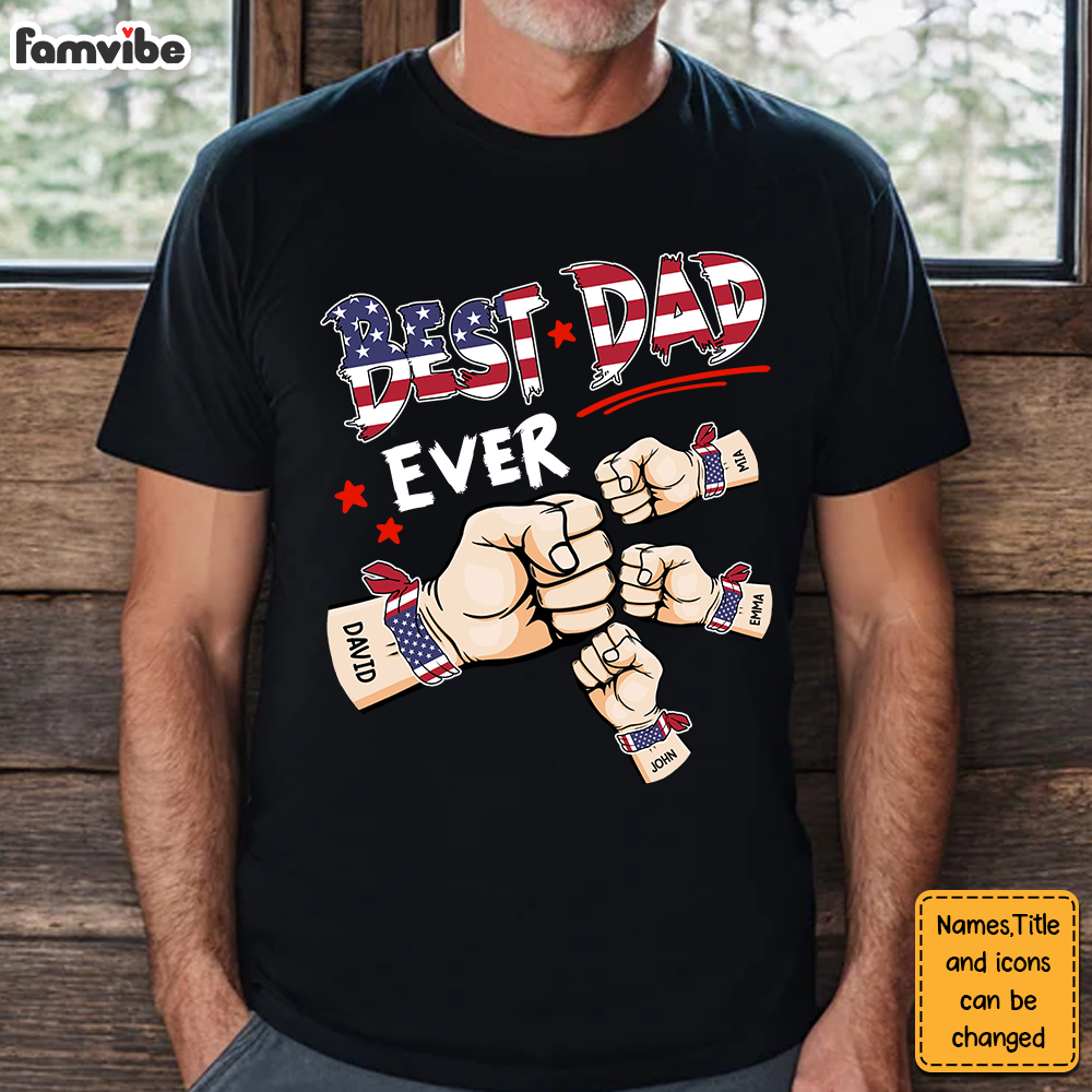 Personalized Dad Ever Hand To Hands Shirt Hoodie Sweatshirt 33173 Primary Mockup