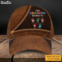 Personalized Gift For Grandpa This Grandpa Belongs To Handprints Cap 33177 thumb 1