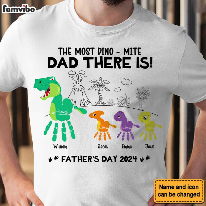 Personalized Gift For Dino-mite Dad Shirt - Hoodie - Sweatshirt 33182 1