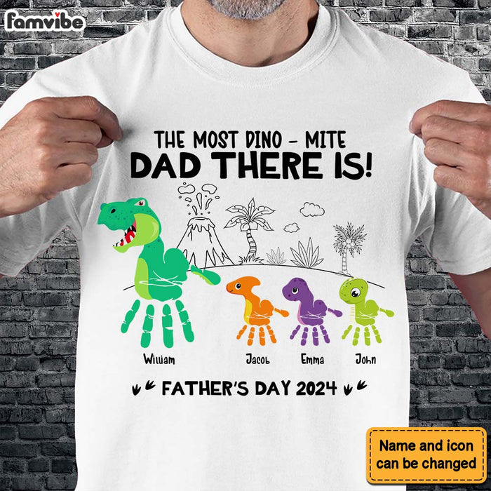 Personalized Gift For Dino-mite Dad Shirt - Hoodie - Sweatshirt 33182 1