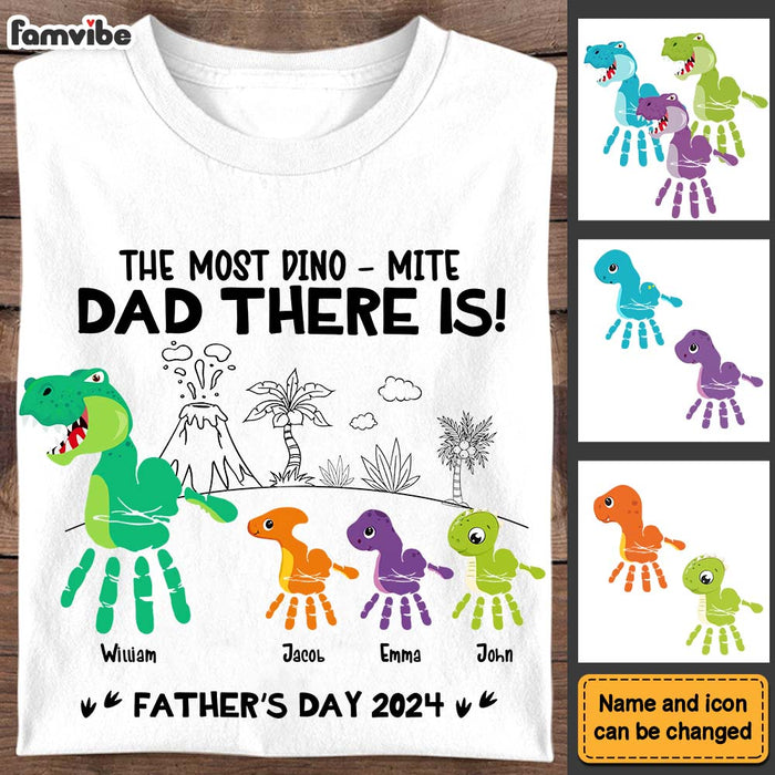 Personalized Gift For Dino-mite Dad Shirt - Hoodie - Sweatshirt 33182 1