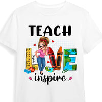 Personalized Gift For Teacher Teach Love Inspire Shirt - Hoodie - Sweatshirt 33188 thumb 1