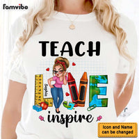 Personalized Gift For Teacher Teach Love Inspire Shirt - Hoodie - Sweatshirt 33188 thumb 1