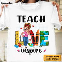 Personalized Gift For Teacher Teach Love Inspire Shirt - Hoodie - Sweatshirt 33188 thumb 1
