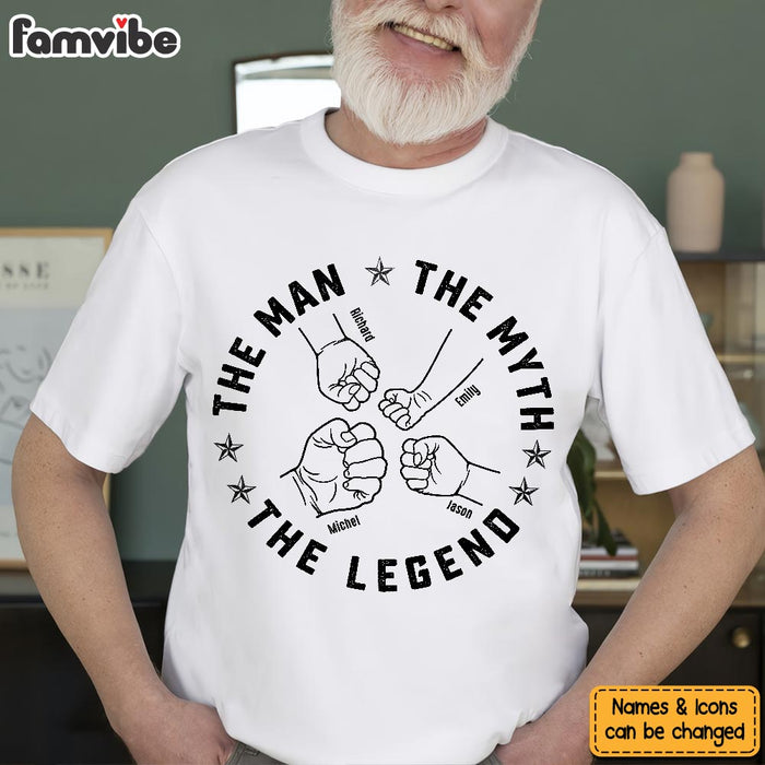 Personalized Gift For Dad Grandpa The Man The Myth The Legend Shirt - Hoodie - Sweatshirt 33194 1