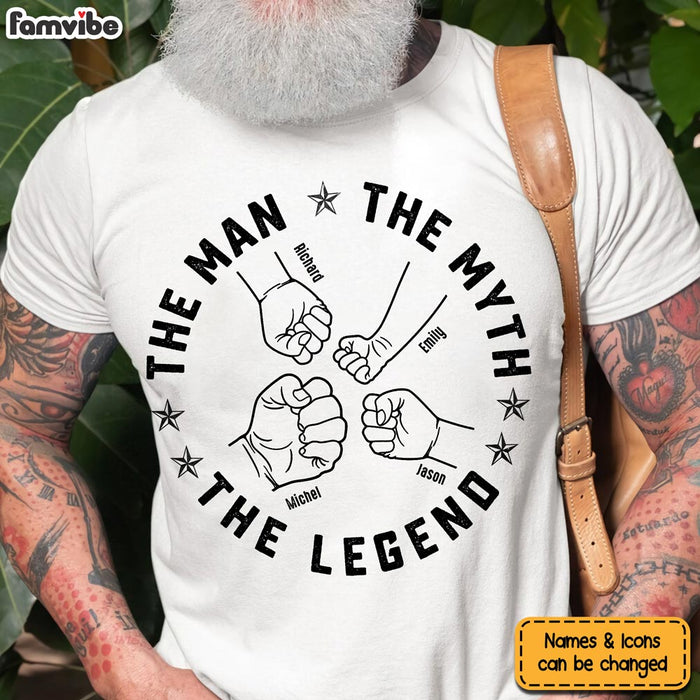 Personalized Gift For Dad Grandpa The Man The Myth The Legend Shirt - Hoodie - Sweatshirt 33194 1