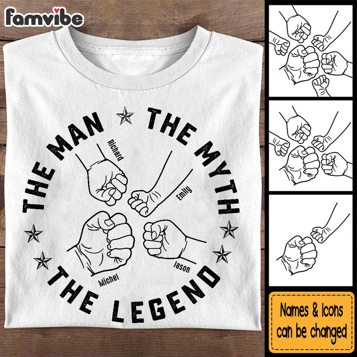 Personalized Gift For Dad Grandpa The Man The Myth The Legend Shirt - Hoodie - Sweatshirt 33194 1