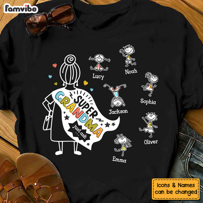 Personalized Gift For Super Grandma Shirt - Hoodie - Sweatshirt 33197 1