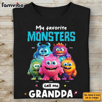 Personalized Gift For Grandpa Monster Shirt - Hoodie - Sweatshirt 33201 thumb 1