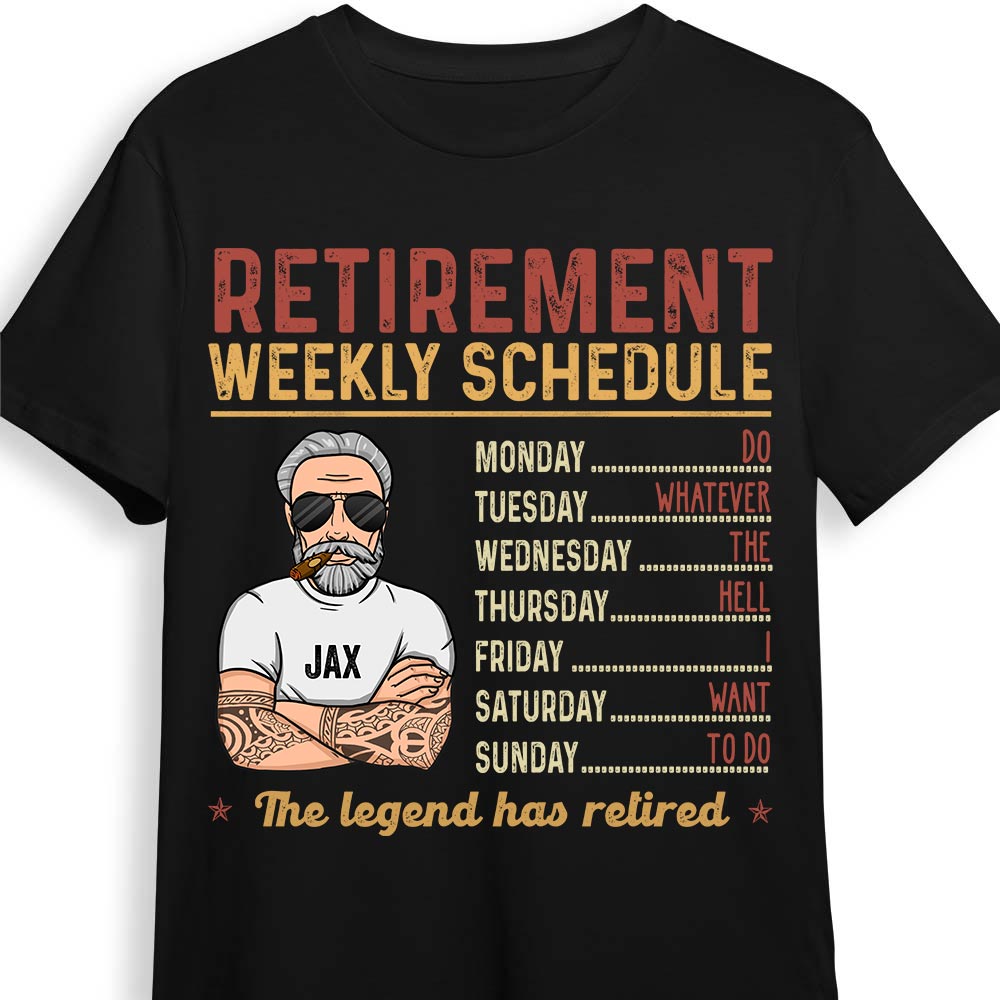 Personalized Gift For Dad Grandpa Retirement Shirt Hoodie Sweatshirt 33204 Primary Mockup