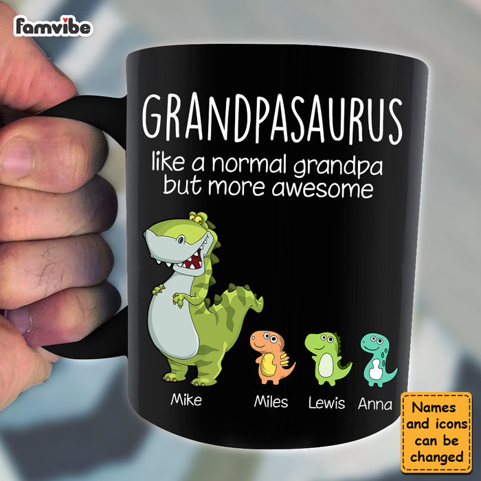 Personalized Gift For Grandpa Saurus Mug 32956 33205 1