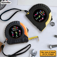 Personalized Gift For Dad This Daddy Belongs To Footprints Tape Measure 33211 thumb 1