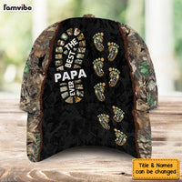 Personalized Gift For Papa Dad Foot Prints Cap 33213 thumb 1