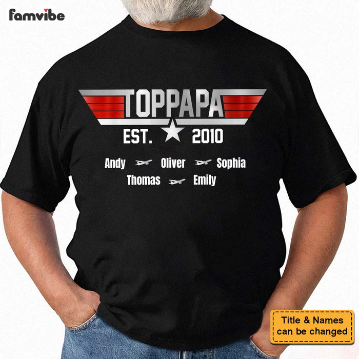 Personalized Top Papa Est Shirt - Hoodie - Sweatshirt 33215 1