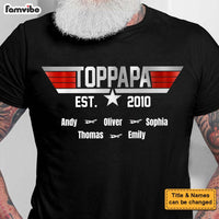 Personalized Top Papa Est Shirt - Hoodie - Sweatshirt 33215 thumb 1
