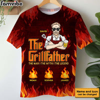 Personalized Gift For Father's Day The Grillfather All-over Print T Shirt - Hoodie - Sweatshirt 33216 thumb 1
