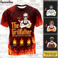 Personalized Gift For Father's Day The Grillfather All-over Print T Shirt - Hoodie - Sweatshirt 33216 thumb 1