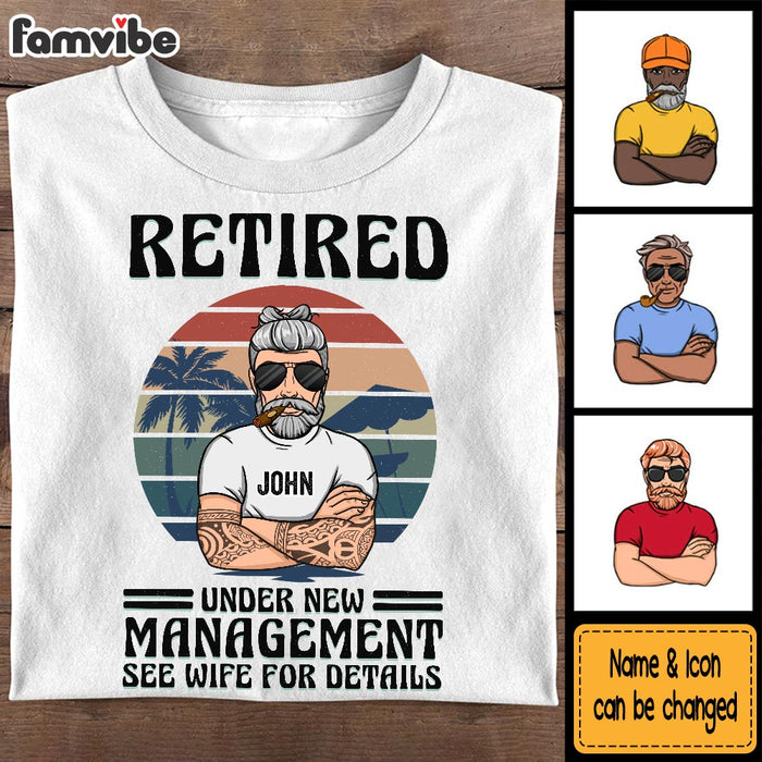 Personalized Gift For Dad Grandpa Retired Shirt - Hoodie - Sweatshirt 33219 1