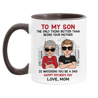 Personalized Watching You Be A Dad Mug 33221 thumb 1