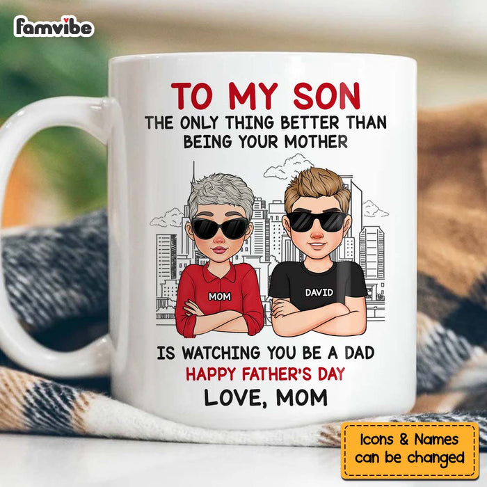 Personalized Watching You Be A Dad Mug 33221 Famvibe