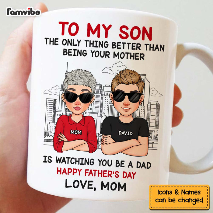 Personalized Watching You Be A Dad Mug 33221 1
