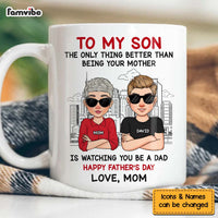 Personalized Watching You Be A Dad Mug 33221 thumb 1