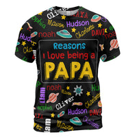 Personalized Gift For Grandpa Name Art All-over Print T Shirt - Hoodie - Sweatshirt 33228 thumb 1