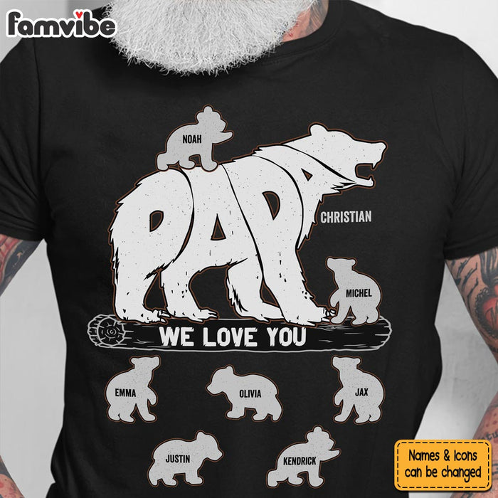 Personalized Gift For Grandpa Papa Bear Shirt - Hoodie - Sweatshirt 33231 1