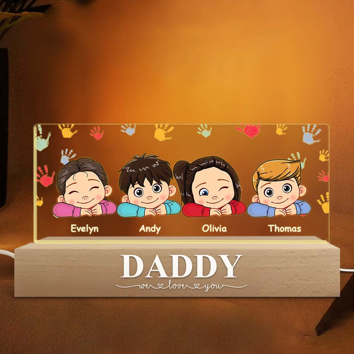 Personalized Gift For Dad We Love You Acrylic Name Night Light 33235 1