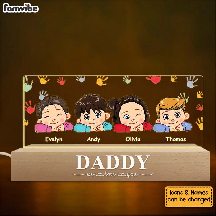 Personalized Gift For Dad We Love You Acrylic Name Night Light 33235 1