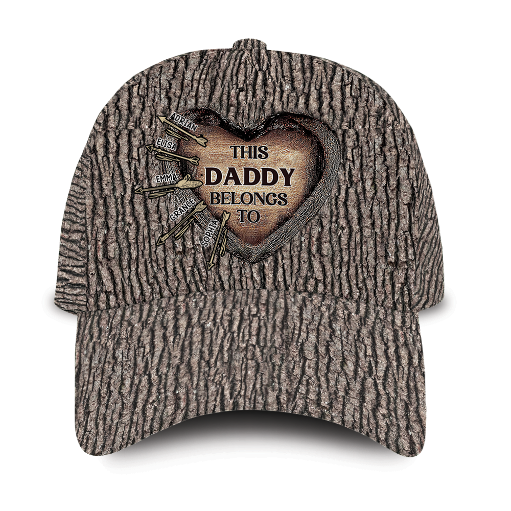Personalized For Dad Love Hunting Tree Carving Cap 33238 Primary Mockup